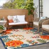 Nourison Aloha Contemporary Floral Border Outdoor Rug - 2 of 4