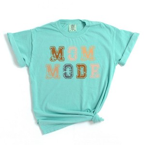 Simply Sage Market Women's Colorful Mom Mode Stacked Short Sleeve Garment Dyed Tee - 1 of 2