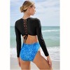 VENUS Womens Lace-Up Rash Guard Top - 2 of 4