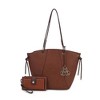 MKF Collection Liv Vegan Leather Women’s Tote Handbag with Matching Wallet by Mia K - 2 of 4