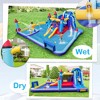 Costway Rocket Theme Inflatable Water Slide Park with 2 Slides Splash Pool - 4 of 4