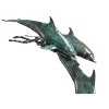 SPI Home Dolphin Trio on Wave Sculpture – Solid Brass Coastal Marine Decor, 10" Tall Ocean-Inspired Accent - 3 of 3