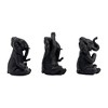 Sagebrook Home Set of 3 Polyresin Yoga Elephant Figurines - Contemporary Table Decor For Home, Office, Yoga Studio, Spa - image 3 of 4