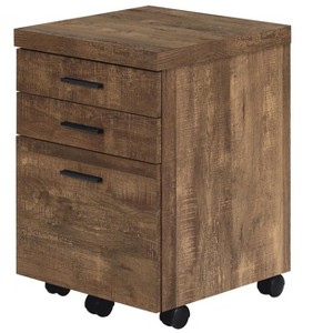 NicBex 3 Drawer Mobile File Cabinet,Office Cabinet with White Metal Handle and Casters,Modern Storage Cabinet,Filing Cabinets for Home Office - 1 of 4