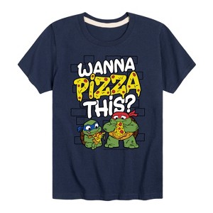 Boys' - Teenage Mutant Ninja Turtles Mutant Mayhem - Wanna Pizza This Short Sleeve Graphic T-Shirt - 1 of 3