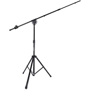 LyxPro Foldable Tripod Studio Mic Stand with Telescoping Boom Arm - 1 of 4