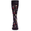 Memoi Men's "Tool Bench" Rayon from Bamboo Blend Novelty Crew Sock Black 10-13 - 2 of 4