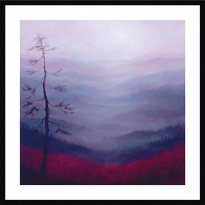33" x 33" Alpine Pink by Lee Campbell Wood Framed Wall Art Print - Amanti Art: Giclee, Acrylic, Hardwood Frame - 1 of 4
