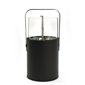 Mondawe Modern Mini Fire Pit, Portable Indoor And Outdoor Fireplace, Desktop Ethanol Fire Pit, Black - 1 of 4