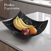 Creative Scents Black Marble Look Fruit Decorative Bowl Dish - 2 of 4