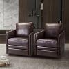 Set of 2 Hugo Transitional Wooden Upholstered Swivel Chair With Metal Base For Bedroom And Living Room| ART OF LIVING DESIGNS - 2 of 4