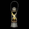 Indoor/Outdoor Metal Vintage Lantern with LED Lights Silver - Alpine Corporation: Hurricane-Style, No Assembly Required - 3 of 3