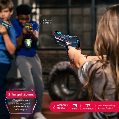 Squad Hero Rechargeable Laser Tag Set for Kids and Adults - Light Force Edition (Set of 4), Birthday Gifts for Boys