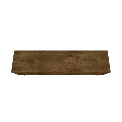 Rustic Brown Solid Wood TV Stand with Cabinets