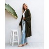 Women's Cozy Longline Open Front Cardigan with Dolman Sleeves -Cupshe - 4 of 4