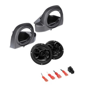 Infinity PERFECT NTCKIT 2-Speaker plug-n-play kit Compatible with 2014 up Harley for Lower fairing Without Twin Cooled Engine - 1 of 4