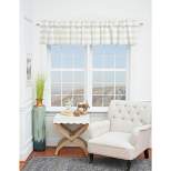 C&F Home Franklin Pebble Gingham Check Window Valance Curtain Set of 2