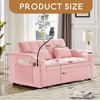 versatile foldable sofa bed in 3 lengths,adjustable back and with USB port and ashtray and swivel phone stand - Leovsnove - 3 of 4