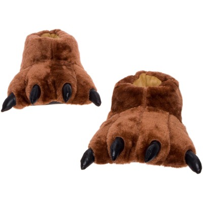 FUNZIEZ! - Men's Bear Paw Animal Slippers