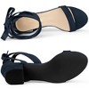 Allegra K Women's Open Toe Block Heel Lace Up Sandals - 4 of 4