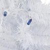 Northlight Pre-Lit Slim Woodbury White Pine Artificial Christmas Tree - 2' - Blue Lights - 3 of 4