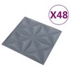 VidaXL 3D Wall Panels 48 pcs 19.7"x19.7" Origami Gray 129.2 ftÂ² - 3 of 4