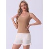 cheibear Women's Plush Sleeveless Warm Thick Layer Camisole Tank Top Pajamas - 2 of 4