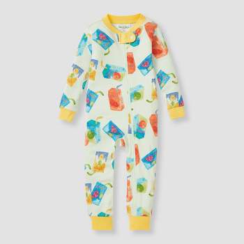 Burt's Bees Baby® Baby Boys' Juice Box Cotton Snug Fit Footed Pajama - Yellow/Green