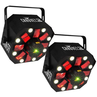 NEW! (2) Chauvet SWARM 5 FX RGBAW LED Sound Active DJ Derby Dance Laser Lights