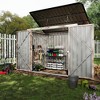 3x6 FT Metal Outdoor Storage Shed for 2 Trash Cans, Garbage Bin Storage with Chain Lid, Garden & Backyard Utility Shelter for Patio, Lawn - 4 of 4