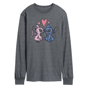 Men's - Disney - Lilo & Stitch Long Sleeve Graphic T-Shirt - 1 of 4