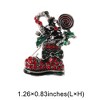 Unique Bargains Christmas Brooches YNCP736-1 Alloy Dripping Wax Multicolor 1 Pc - 3 of 4