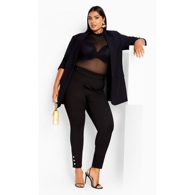 CITY CHIC | Women's Plus Size Party Fever Pant - black - 16W