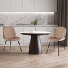 Costway Dining Chair Set of 2 Modern Upholstered Velvet Accent Leisure Chair Kitchen - 2 of 4