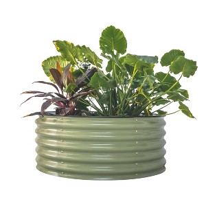 Vego Garden Wide Metal Outdoor Raised Garden Bed 42"x42"x17" - 1 of 4