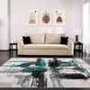 Modern Abstract Area Rug, Machine Washable Non-Slip Accent Carpet, Soft Low-Pile Floor Carpet Rug for Kitchen Living Room Bedroom - 4 of 4