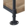 TiramisuBest Clover 6-Tier Freestanding Bookshelf, 67" Tall Dark Walnut Bookcase, Anti-Tip Safety Design, MDF Wood for Home Office & Living Room - 4 of 4
