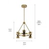 Kichler Lighting Baland 6 - Light Chandelier in  Brushed Natural Brass - 2 of 2
