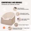VEVOR Dog Car Seat, Waterproof Dog Booster Seat for Car with A Storage Pocket, Clip-On Safety Leash and Sponge Filling, Dog Car Bed - 4 of 4
