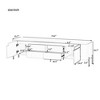 NicBex TV Stand for 80 Inch TV with Concealed Handles,TV Entertanment Center with 4 Drawers and Cabinets,Modern TV Console Table for Living Room - 3 of 4