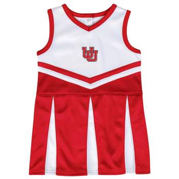 NCAA Utah Utes Girls' Short Sleeve Toddler Cheer Dress Set