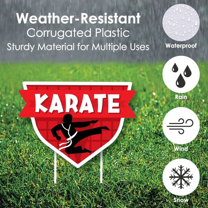 Big Dot of Happiness Karate Master - Lawn Decorations - Outdoor Martial Arts Birthday Party Yard Decorations - 10 Piece, 5 of 9