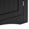 CAVINAS Floor Corner Cabinet,Corner Hutch with 2 Doors,Adjustable Wooden Shelves,Waterproof Finish,Storage Cabinet for Kitchen,Living Room - 4 of 4