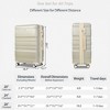 3-Piece Lightweight ABS Luggage Set with TSA Lock, Expandable Design & -Resistant Finish – 20", 24", 28" Travel Suitcases - 2 of 4