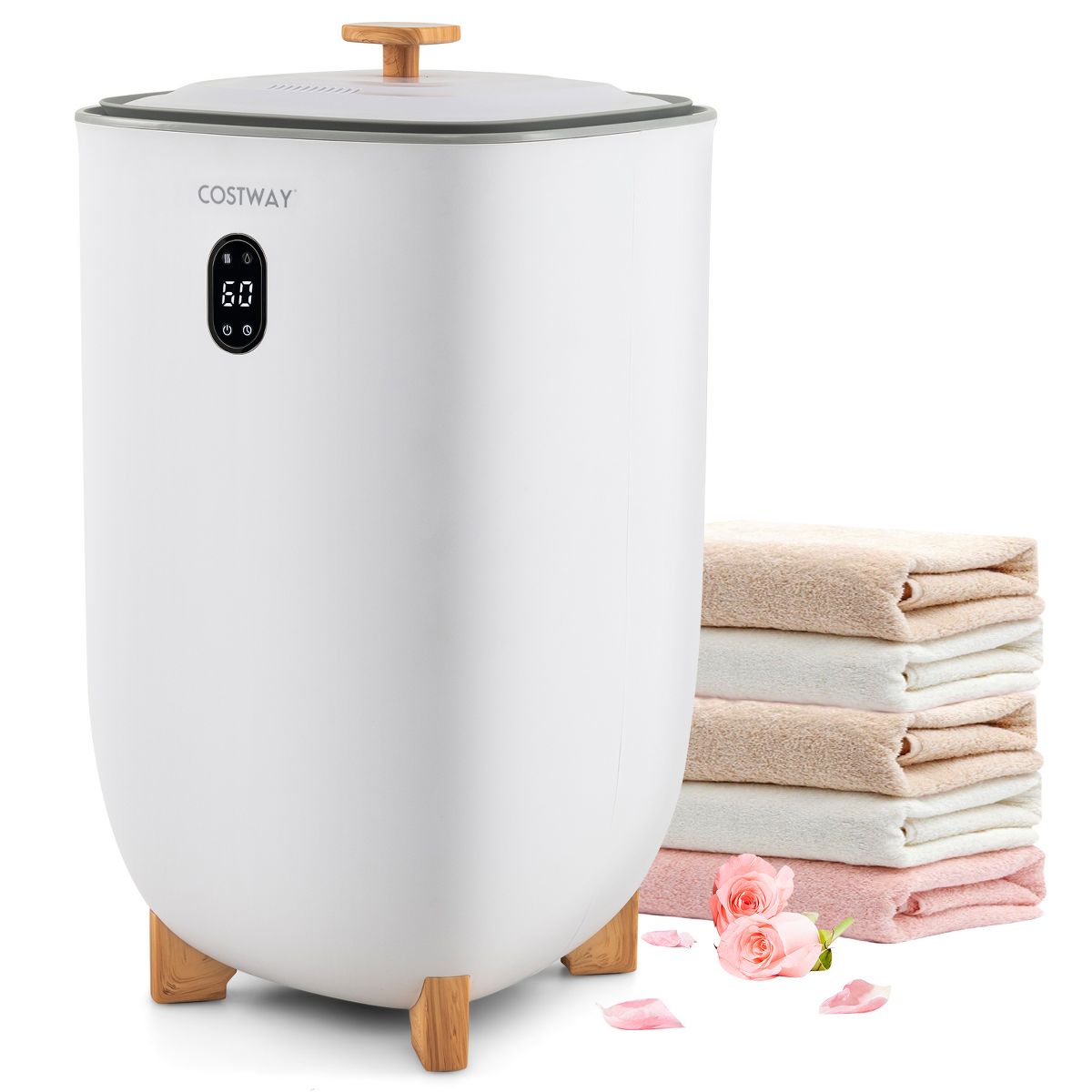 Costway 35L Large Towel Warmer Bucket White