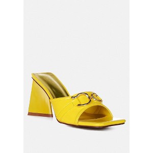 Salisbury Horsebit Buckle Triangular Block Heel Sandals - 1 of 4