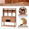 YOOCOZZ Fir Wood Outdoor Potting Bench, Garden Work Table with Hutch, Drawer and Adjustable Shelves - 4 of 4