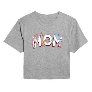 Women's - Dr. Seuss - Mom Seuss Characters Cropped Graphic T-Shirt - 1 of 4