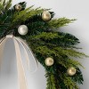 24" Christmas Unlit Champagne Ornament and Bow Wreath - Wondershop™ - 3 of 3