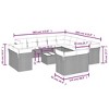 vidaXL 14 Piece Patio Sofa Set with Cushions - Beige and Gray With Table - 3 of 4